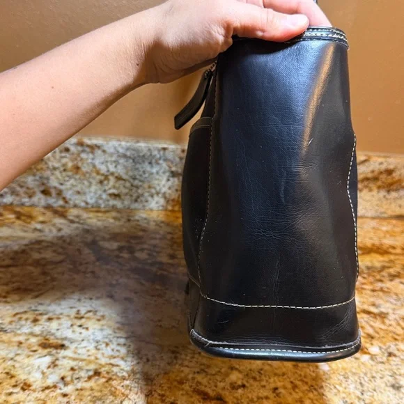 COACH Black Tote Handbag with Top Handles - Picture 5 of 11